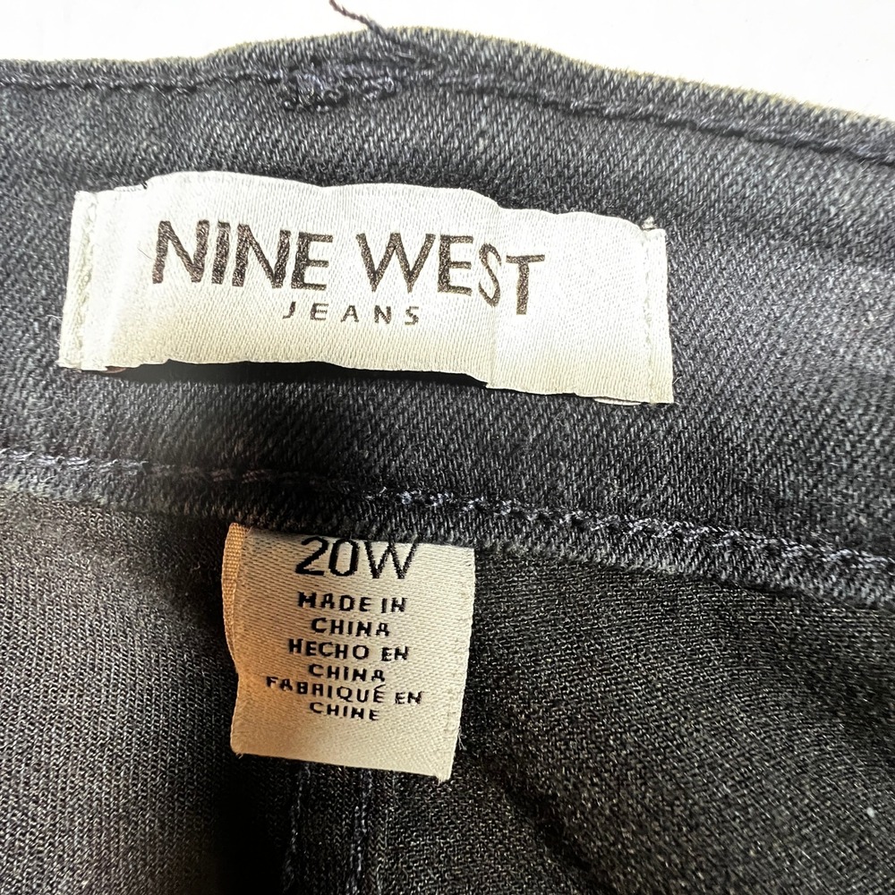 Nine West Gramercy Mini Boot Jeans Dark Wash Size 20W Flattering Fit Stylish - Picture 5 of 9